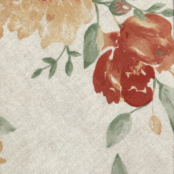 Lauren Tablecloth Spring Floral Tulips Peonies 60 x 84 Oblong 100% Cotton New - Picture 5 of 5